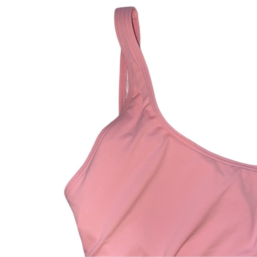 CARMEN MARC VALVO Season Cruise U-Back Side-Zip Swimsuit in Soft Pink Size 14 - Picture 5 of 16